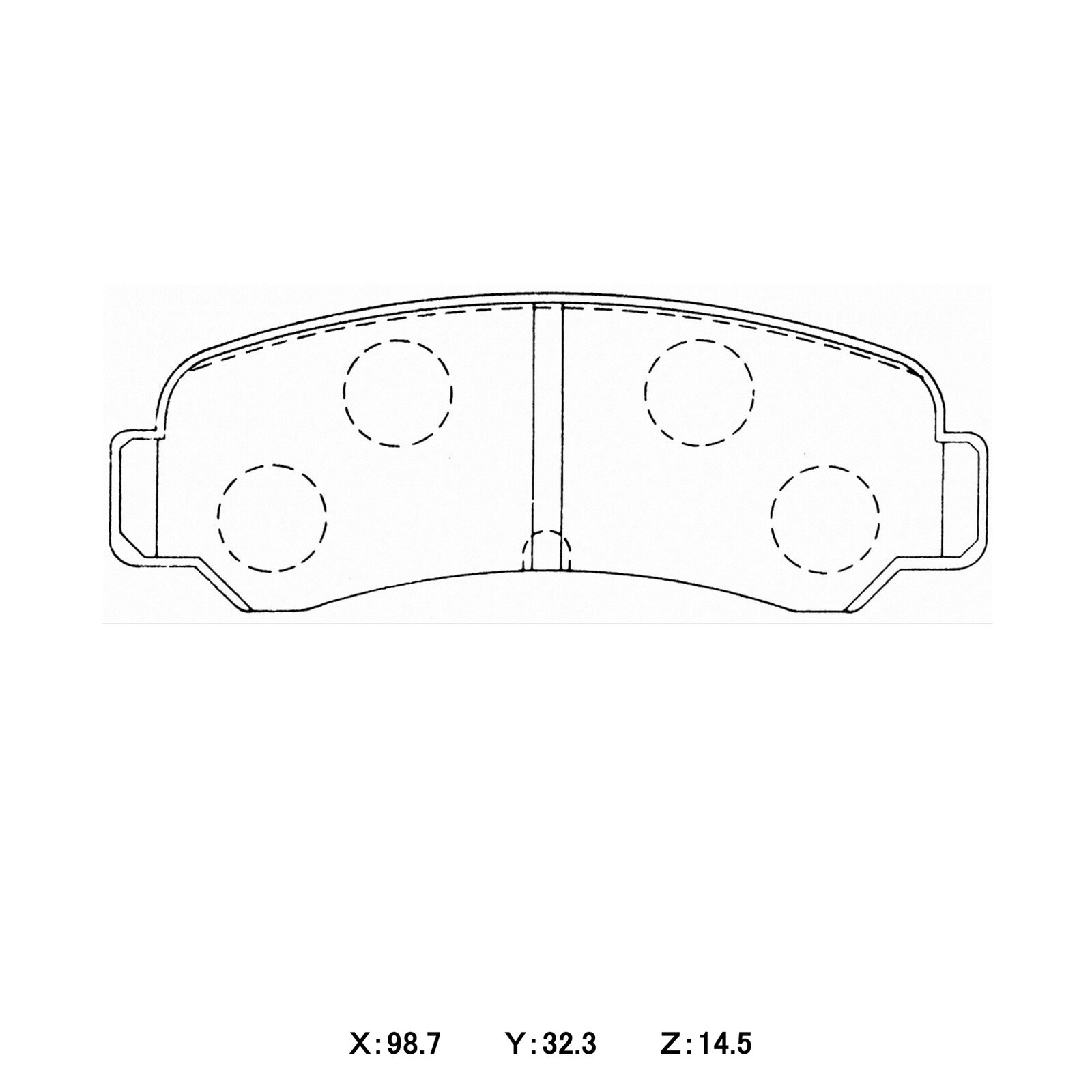 WinmaX W3 Performance Trackday Brake Pads Toyota AE86